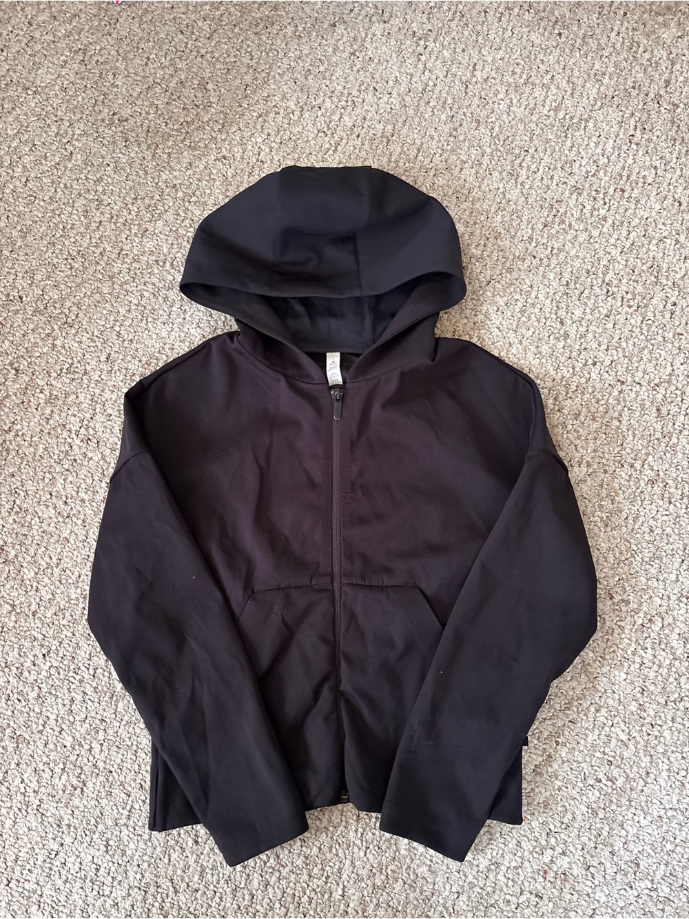 lululemon athletica Black Full-Zip Hooded Windbreaker